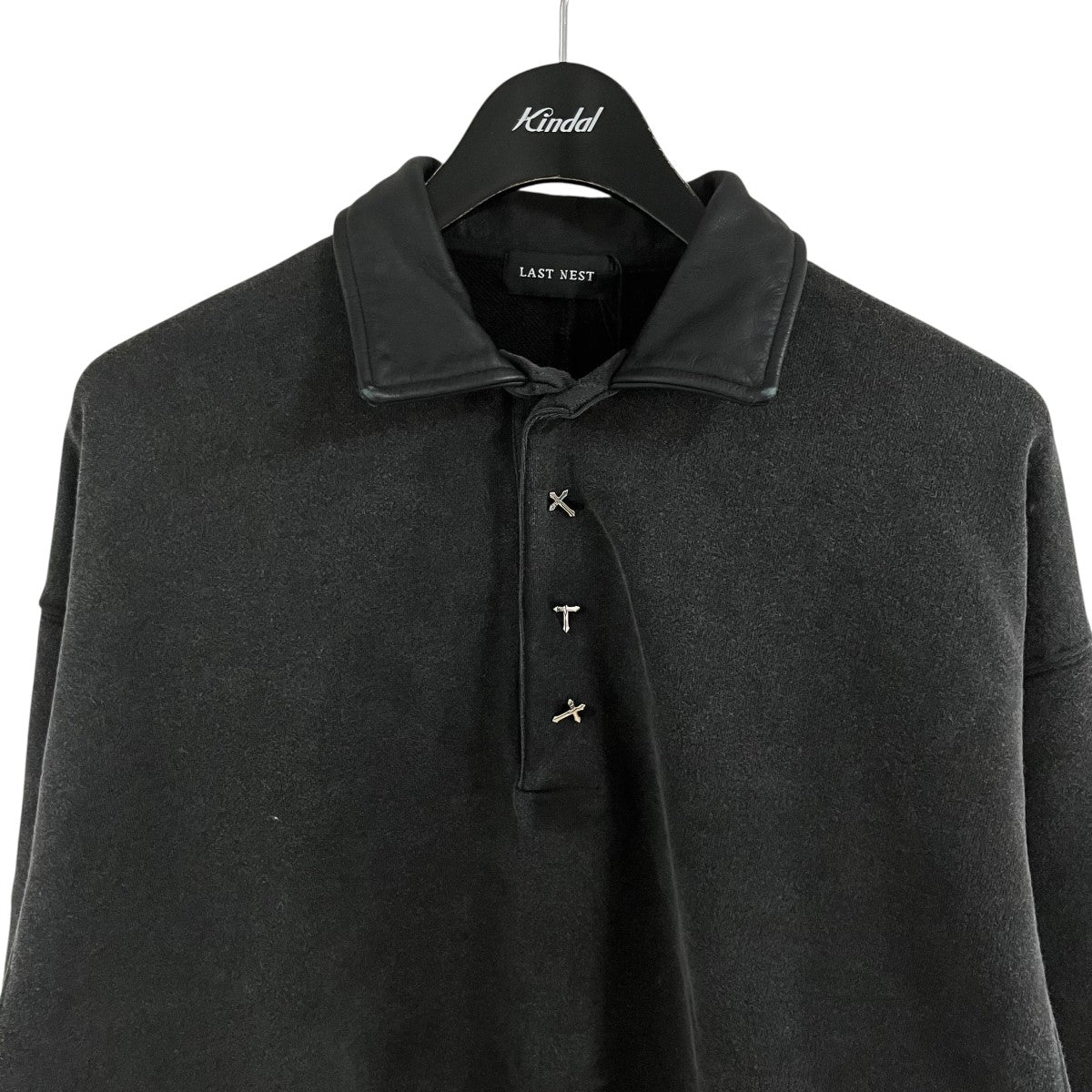 LAST NEST スウェットポロシャツ 古着・中古-2枚目のアイテム画像