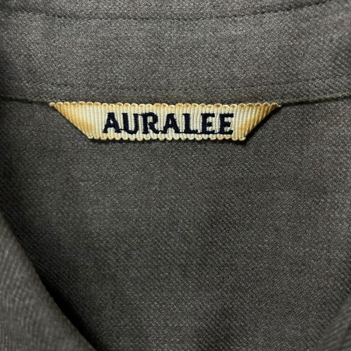 AURALEE ウールシャツ 古着・中古-5枚目のアイテム画像