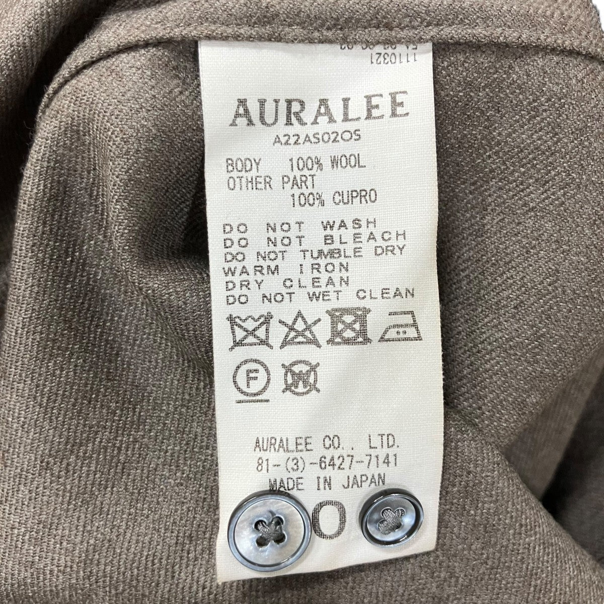 AURALEE ウールシャツ 古着・中古-6枚目のアイテム画像