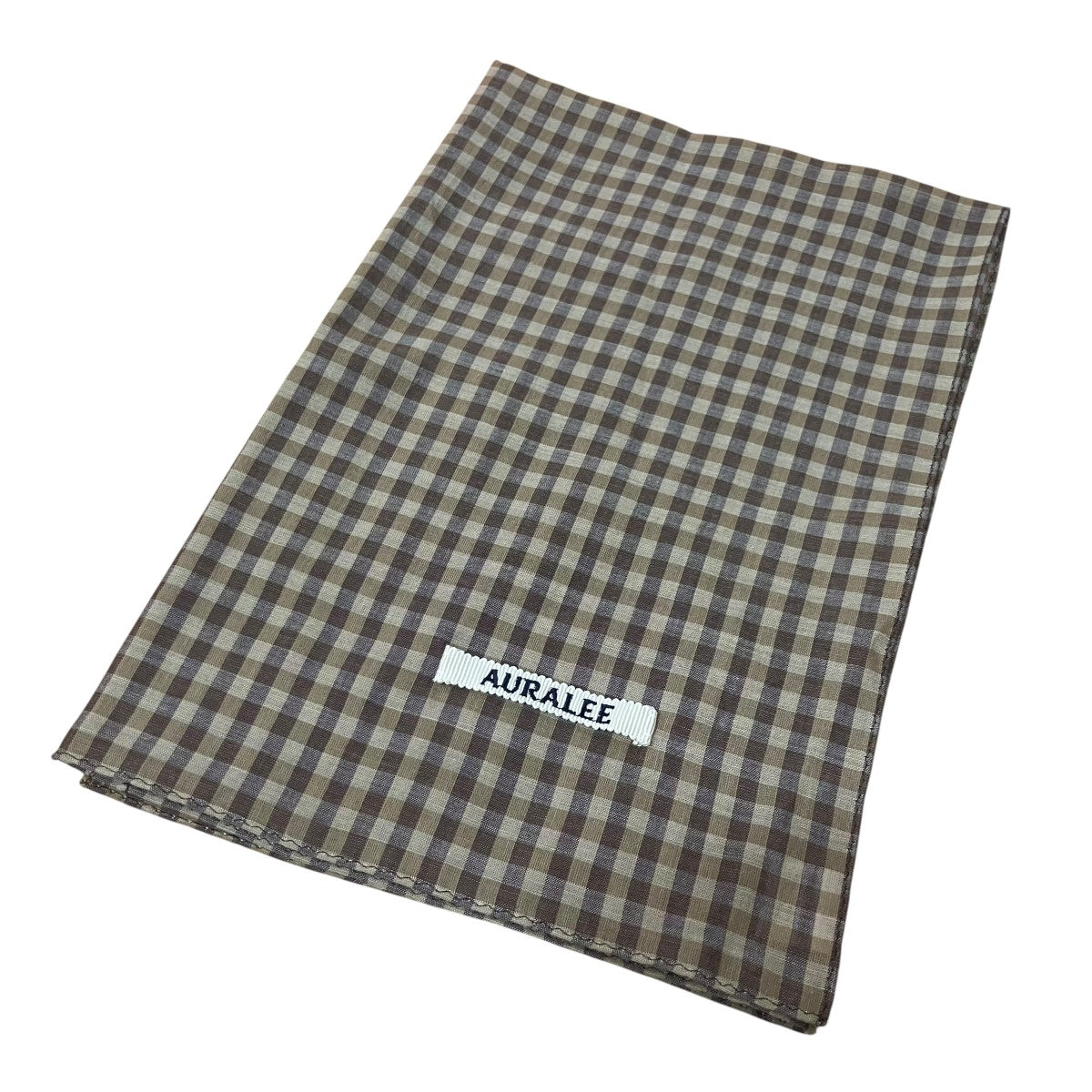 AURALEE チェックスカーフ 古着・中古-1枚目のアイテム画像