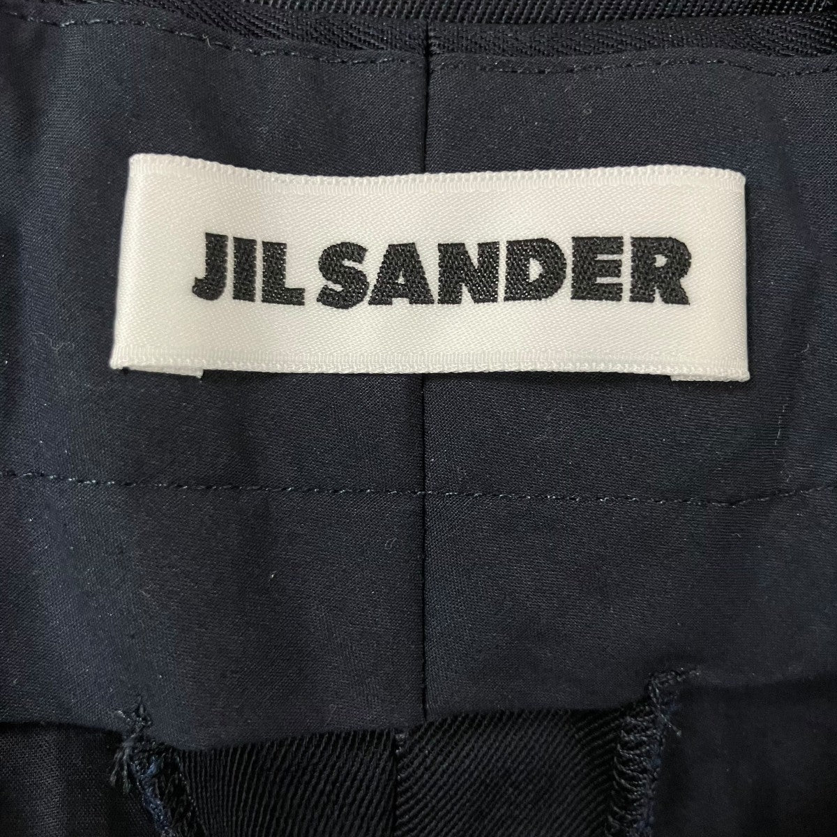JIL SANDER ウールギャバジンベルテッドパンツ 古着・中古-6枚目のアイテム画像
