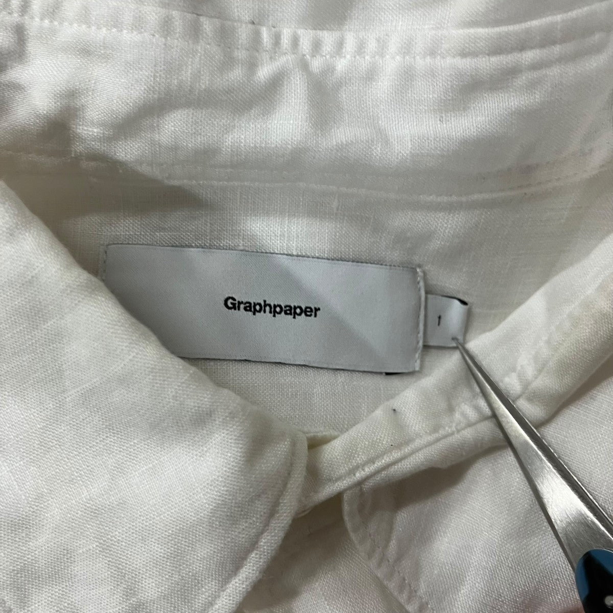 Graphpaper リネンレギュラーカラーシャツ 古着・中古-6枚目のアイテム画像