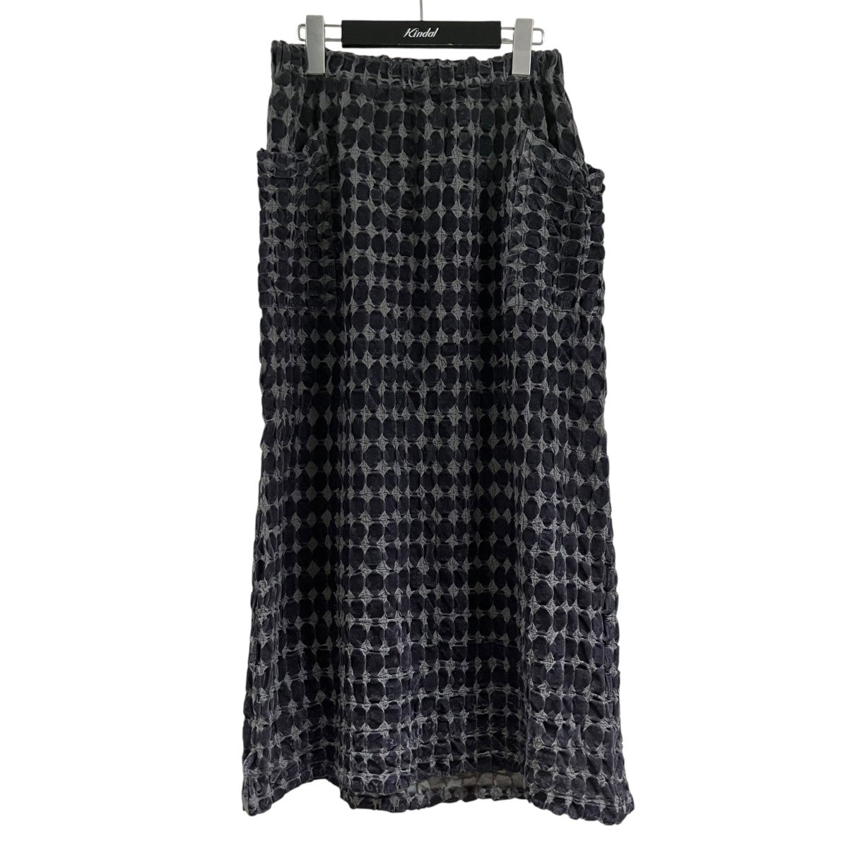 me ISSEY MIYAKE フロック加工ロングスカート 古着・中古-1枚目のアイテム画像