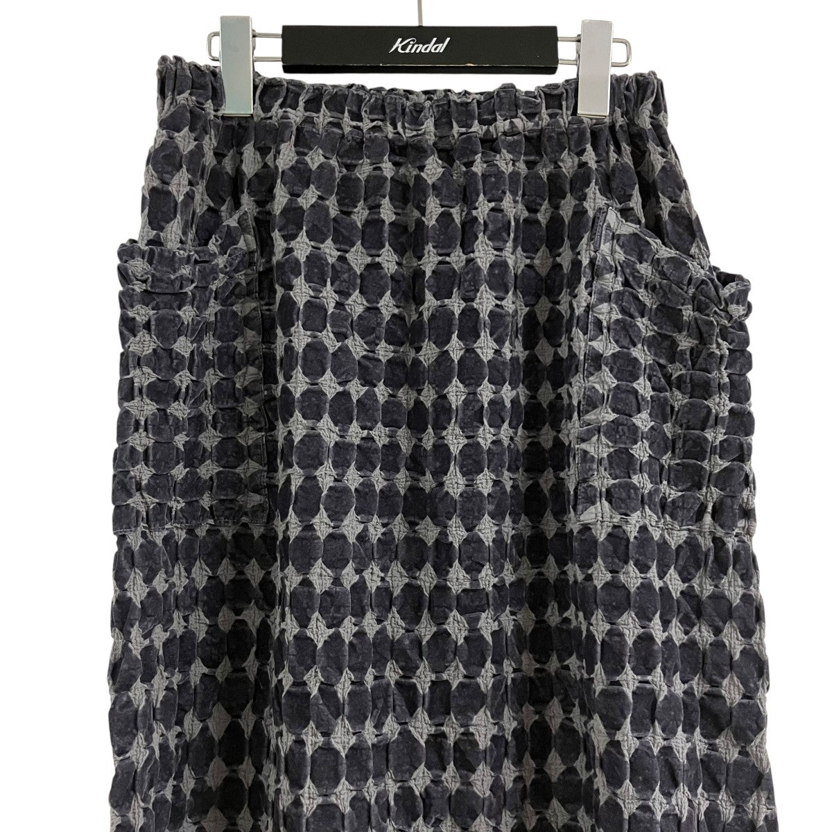 me ISSEY MIYAKE フロック加工ロングスカート 古着・中古-2枚目のアイテム画像