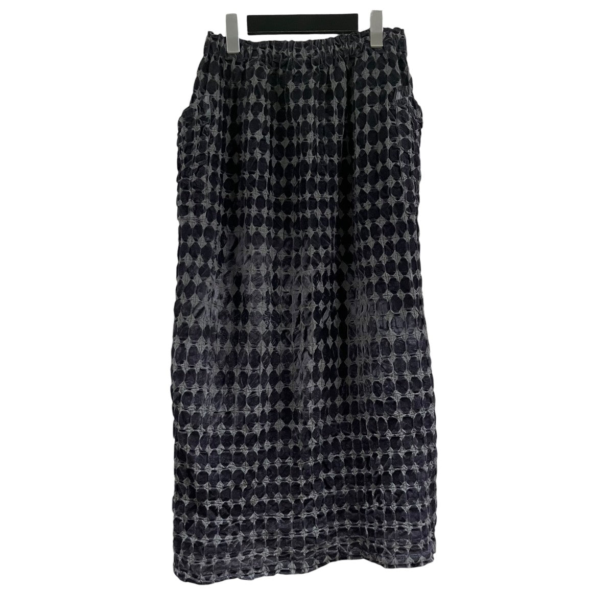 me ISSEY MIYAKE フロック加工ロングスカート 古着・中古-3枚目のアイテム画像