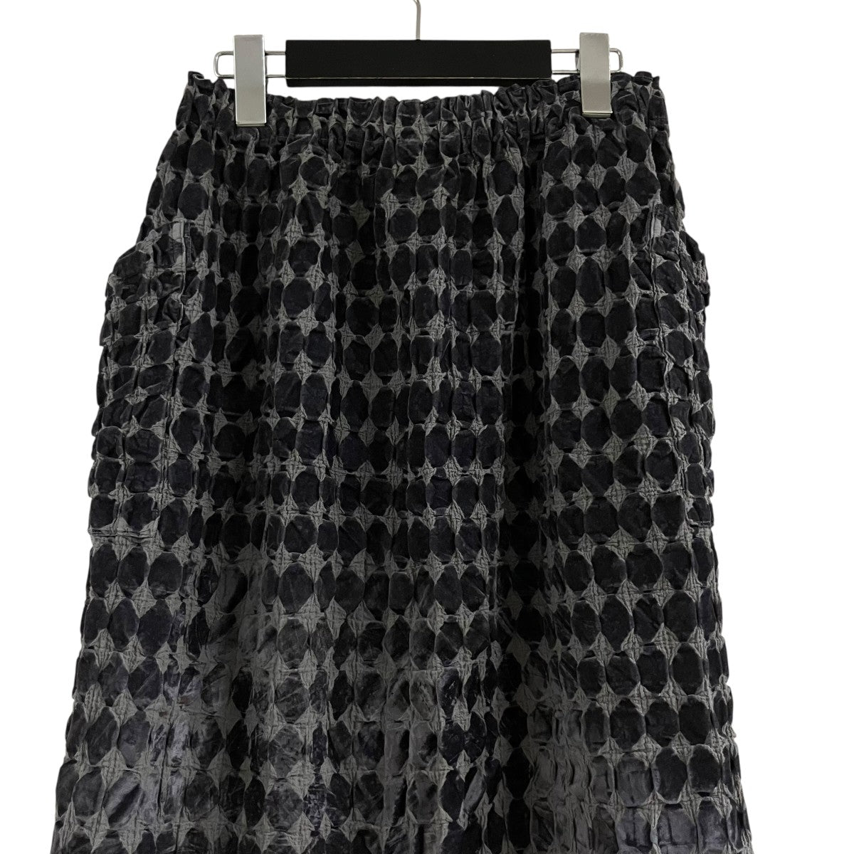 me ISSEY MIYAKE フロック加工ロングスカート 古着・中古-4枚目のアイテム画像