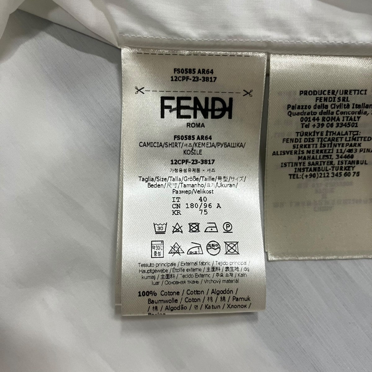 FENDI ロゴシャツ 古着・中古-6枚目のアイテム画像