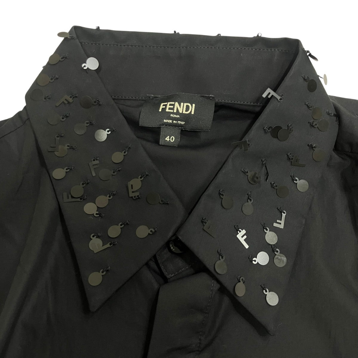 FENDI 装飾ラペルシャツ 古着・中古-5枚目のアイテム画像