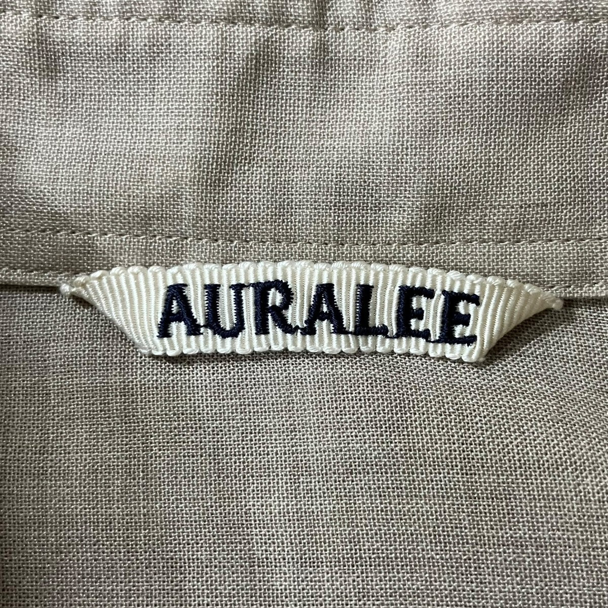 AURALEE ウールシルクシャツ 古着・中古-5枚目のアイテム画像