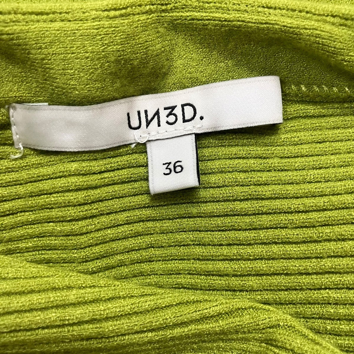 UN3D． レイヤードデザインニットワンピース 古着・中古-8枚目のアイテム画像