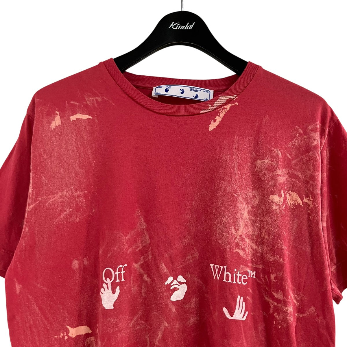OFFWHITE ペイント加工Tシャツ 古着・中古-2枚目のアイテム画像