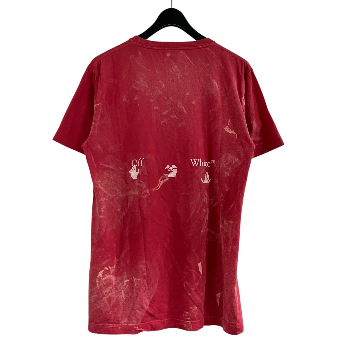 OFFWHITE ペイント加工Tシャツ 古着・中古-3枚目のアイテム画像