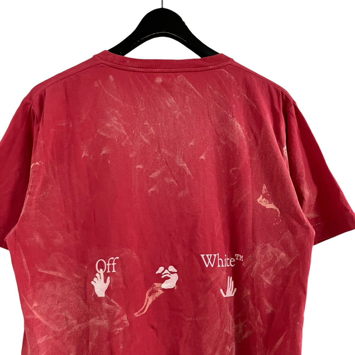 OFFWHITE ペイント加工Tシャツ 古着・中古-4枚目のアイテム画像
