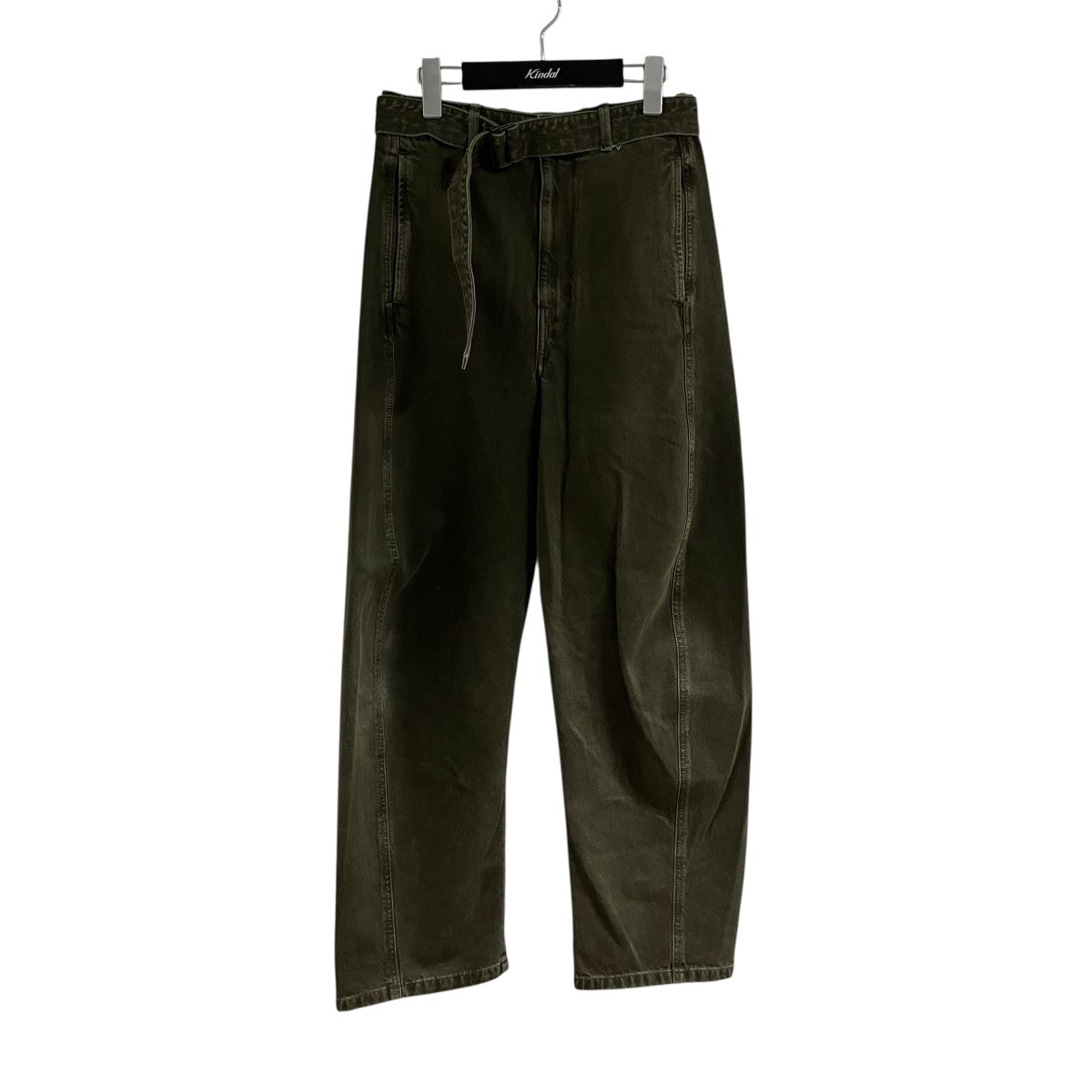 LEMAIRE フェード加工ベルテッドデニムパンツ 古着・中古-1枚目のアイテム画像