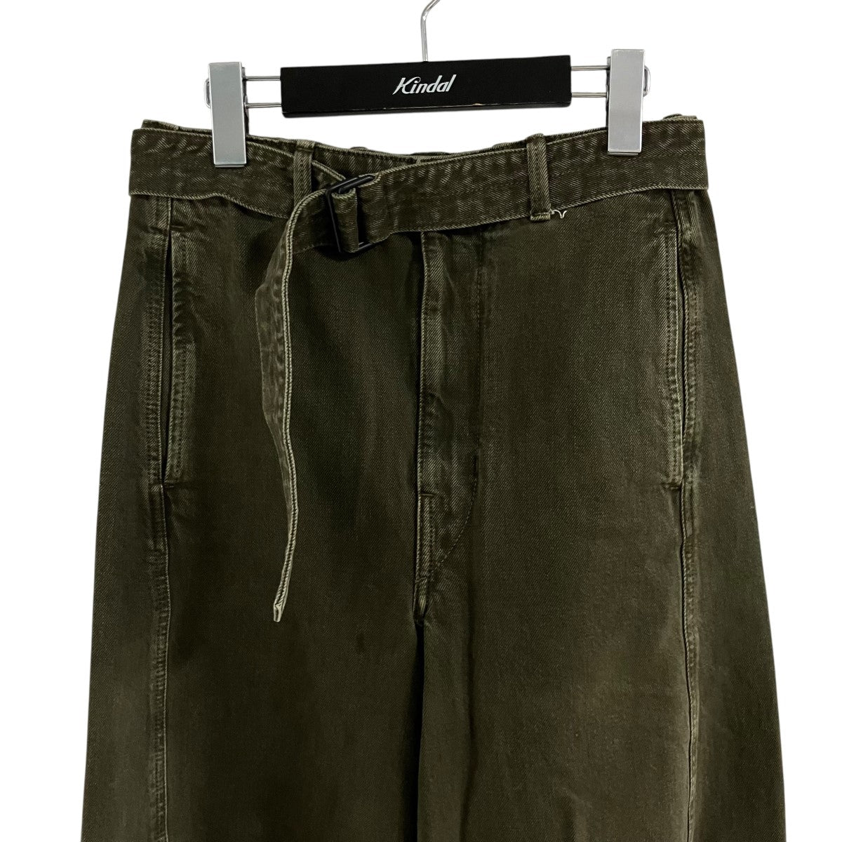 LEMAIRE フェード加工ベルテッドデニムパンツ 古着・中古-2枚目のアイテム画像