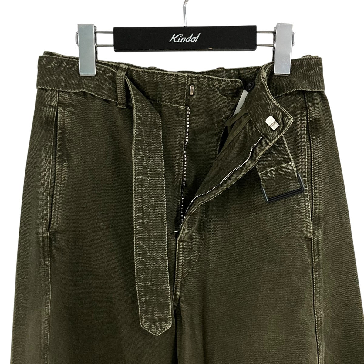 LEMAIRE フェード加工ベルテッドデニムパンツ 古着・中古-3枚目のアイテム画像