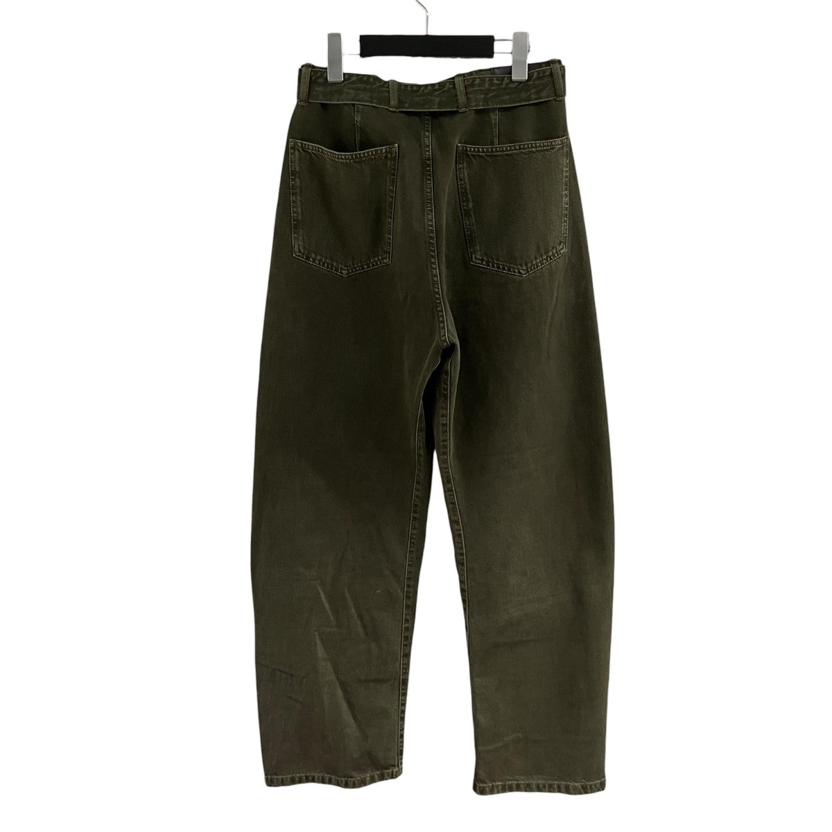 LEMAIRE フェード加工ベルテッドデニムパンツ 古着・中古-4枚目のアイテム画像