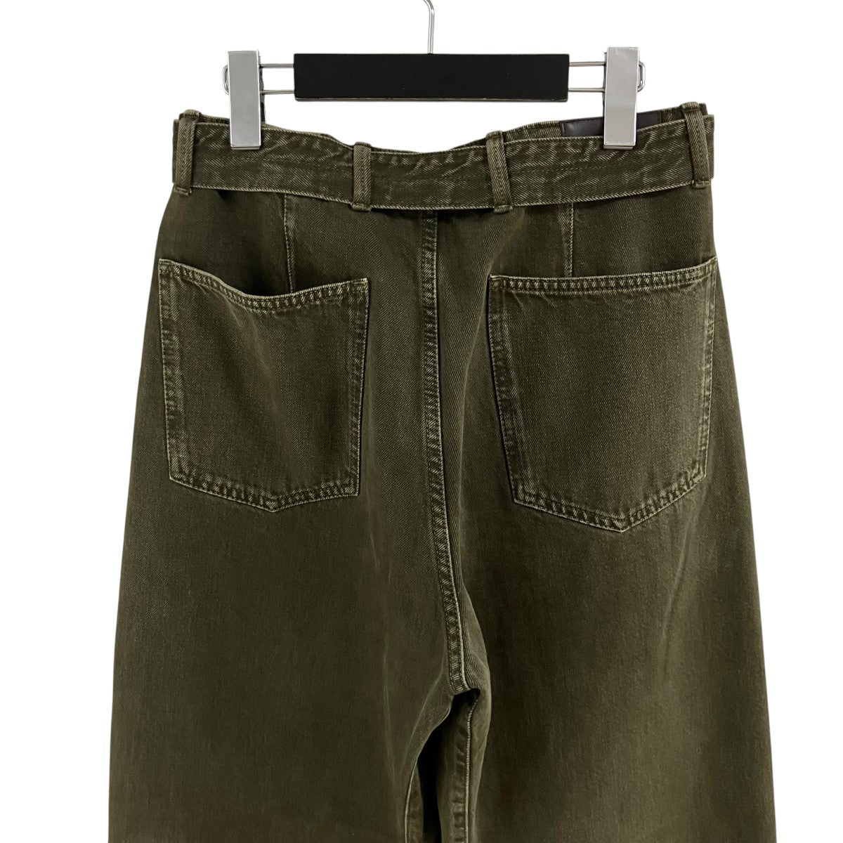 LEMAIRE フェード加工ベルテッドデニムパンツ 古着・中古-5枚目のアイテム画像
