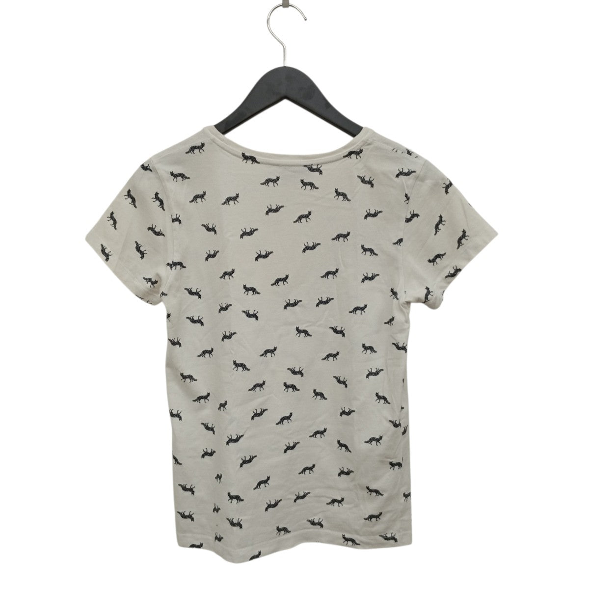 MAISON KITSUNE キツネシルエット総柄Tシャツ 古着・中古-2枚目のアイテム画像