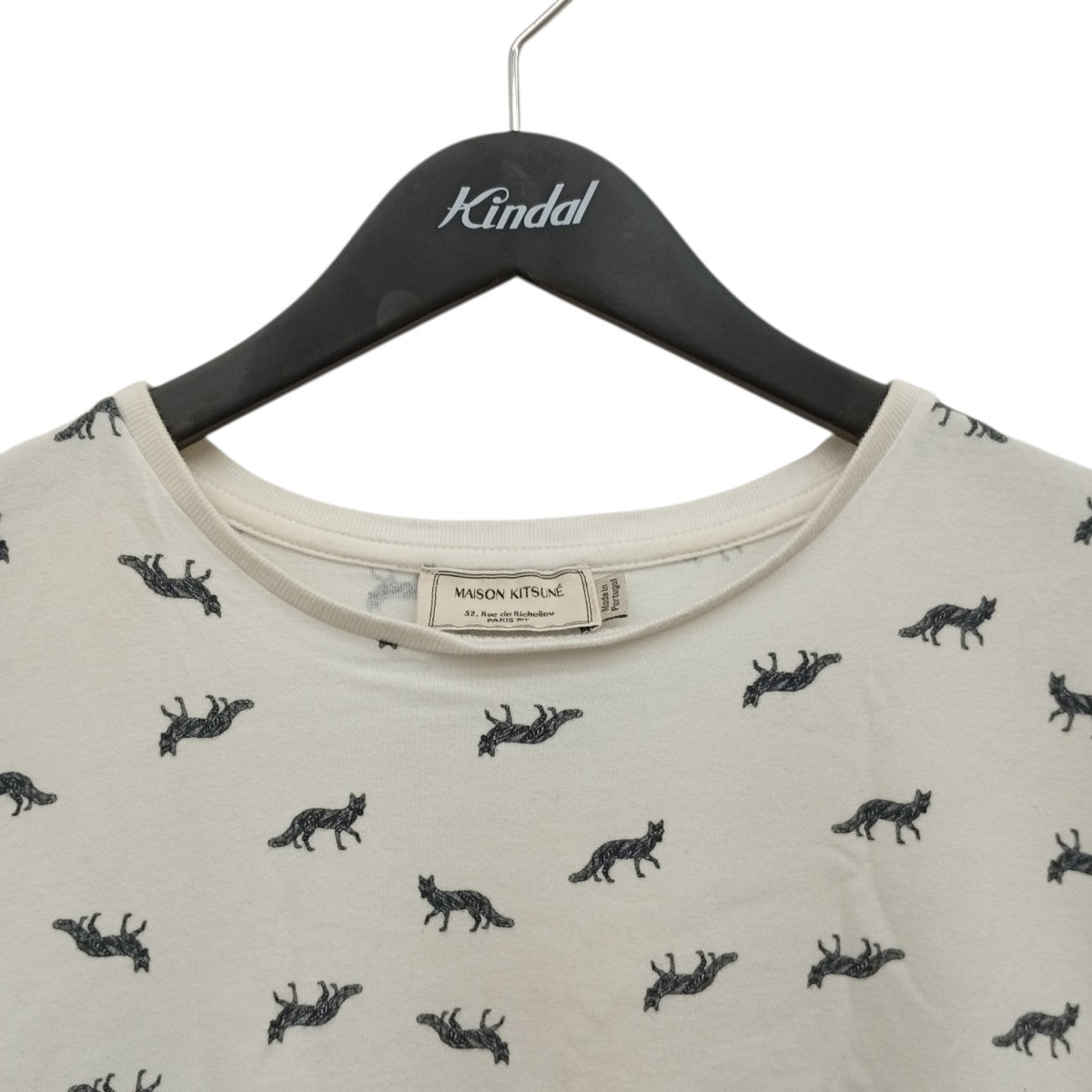 MAISON KITSUNE キツネシルエット総柄Tシャツ 古着・中古-8枚目のアイテム画像