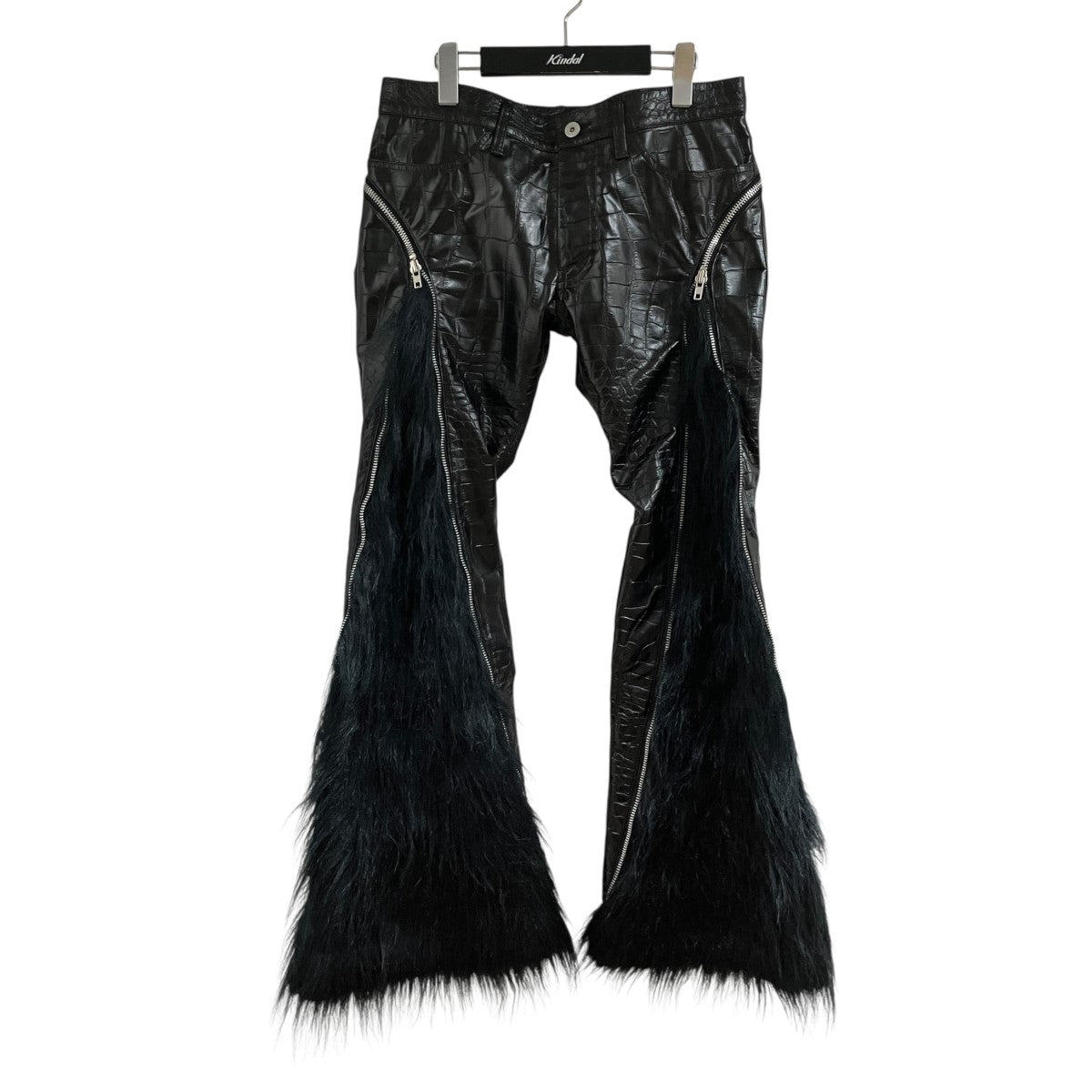 JUNYA WATANABE クロコダイル柄フェイクレザーパンツ 古着・中古-1枚目のアイテム画像