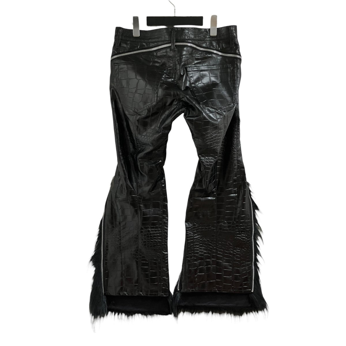 JUNYA WATANABE クロコダイル柄フェイクレザーパンツ 古着・中古-4枚目のアイテム画像