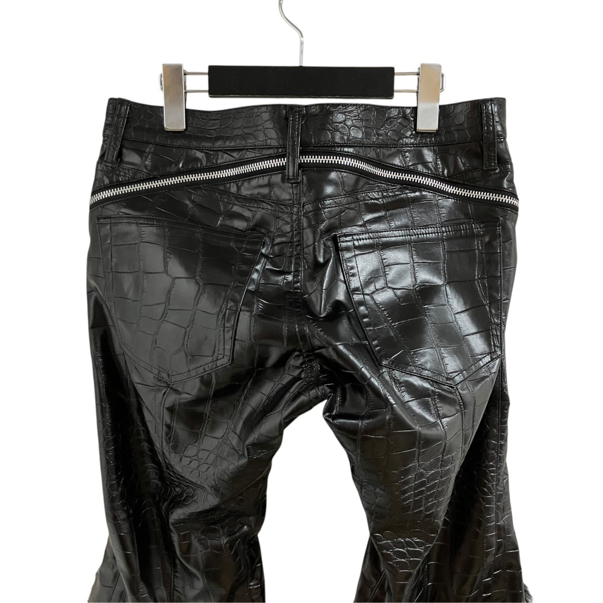 JUNYA WATANABE クロコダイル柄フェイクレザーパンツ 古着・中古-5枚目のアイテム画像