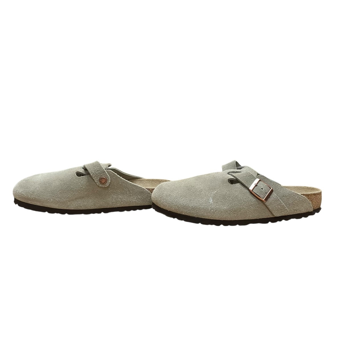 BIRKENSTOCK スウェードスライドサンダル ミュール 古着・中古-3枚目のアイテム画像