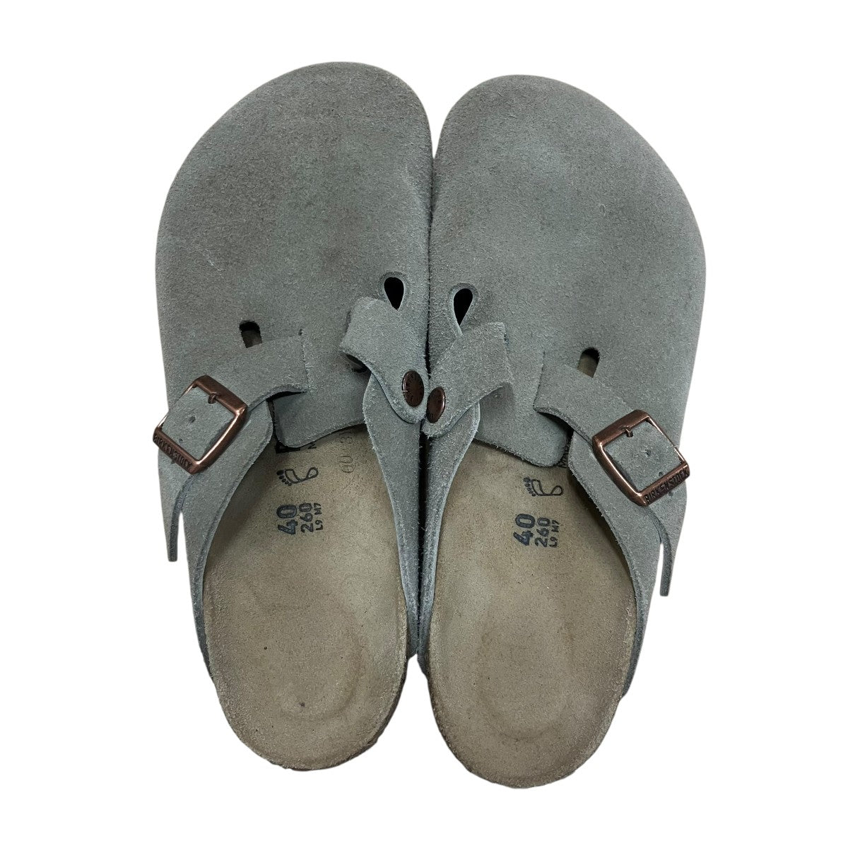 BIRKENSTOCK スウェードスライドサンダル ミュール 古着・中古-6枚目のアイテム画像