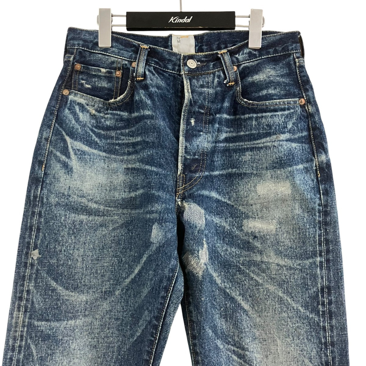 NEW MANUAL×GQ JAPAN GQ SHOPウォッシュド加工デニムパンツPT-YY-0005 古着・中古-2枚目のアイテム画像