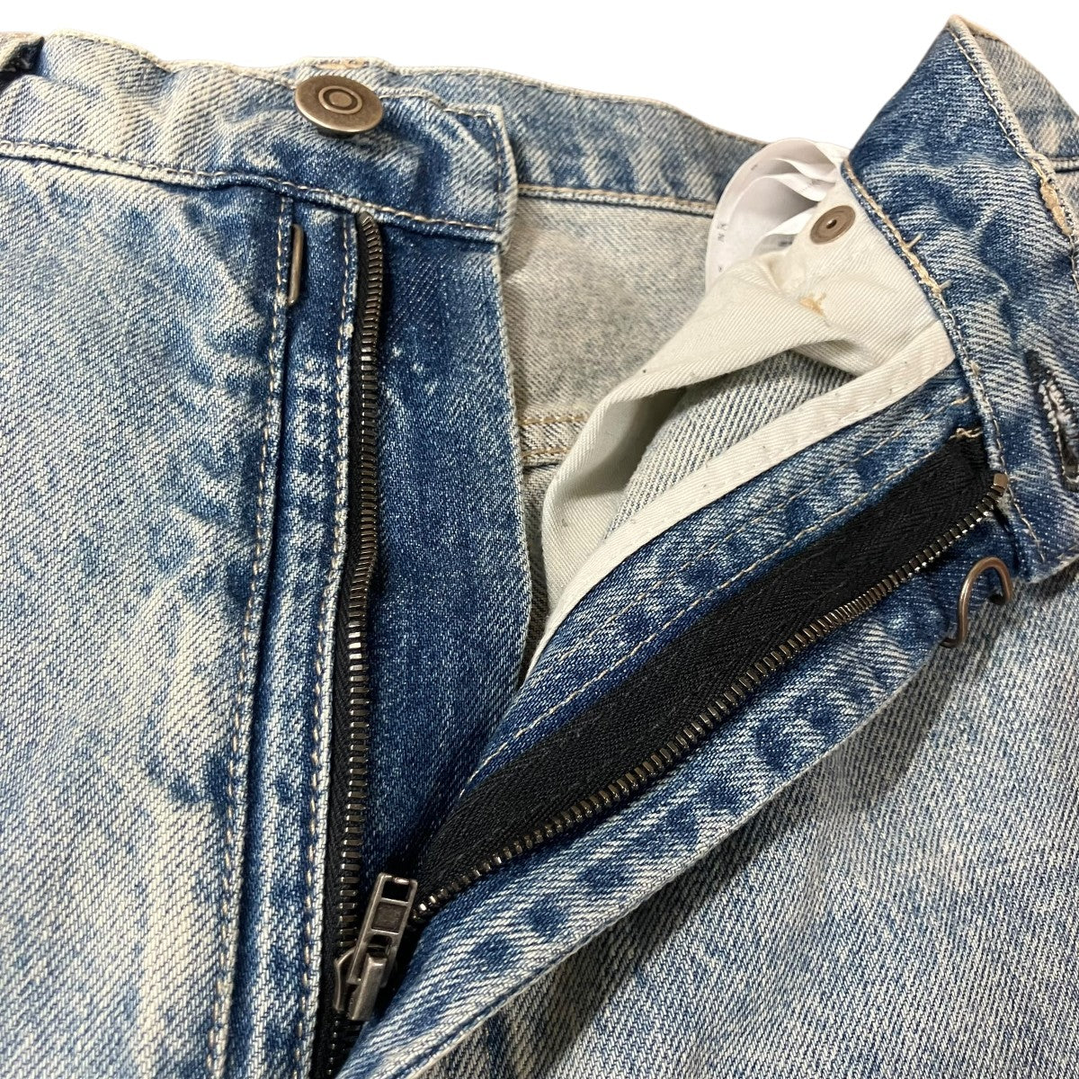 Maison Margiela アイスウォッシュド加工カットオフデニムパンツ 古着・中古-5枚目のアイテム画像