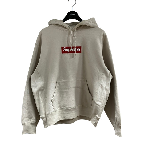 Supreme(シュプリーム) ボックスロゴプルオーバーパーカー ベージュ