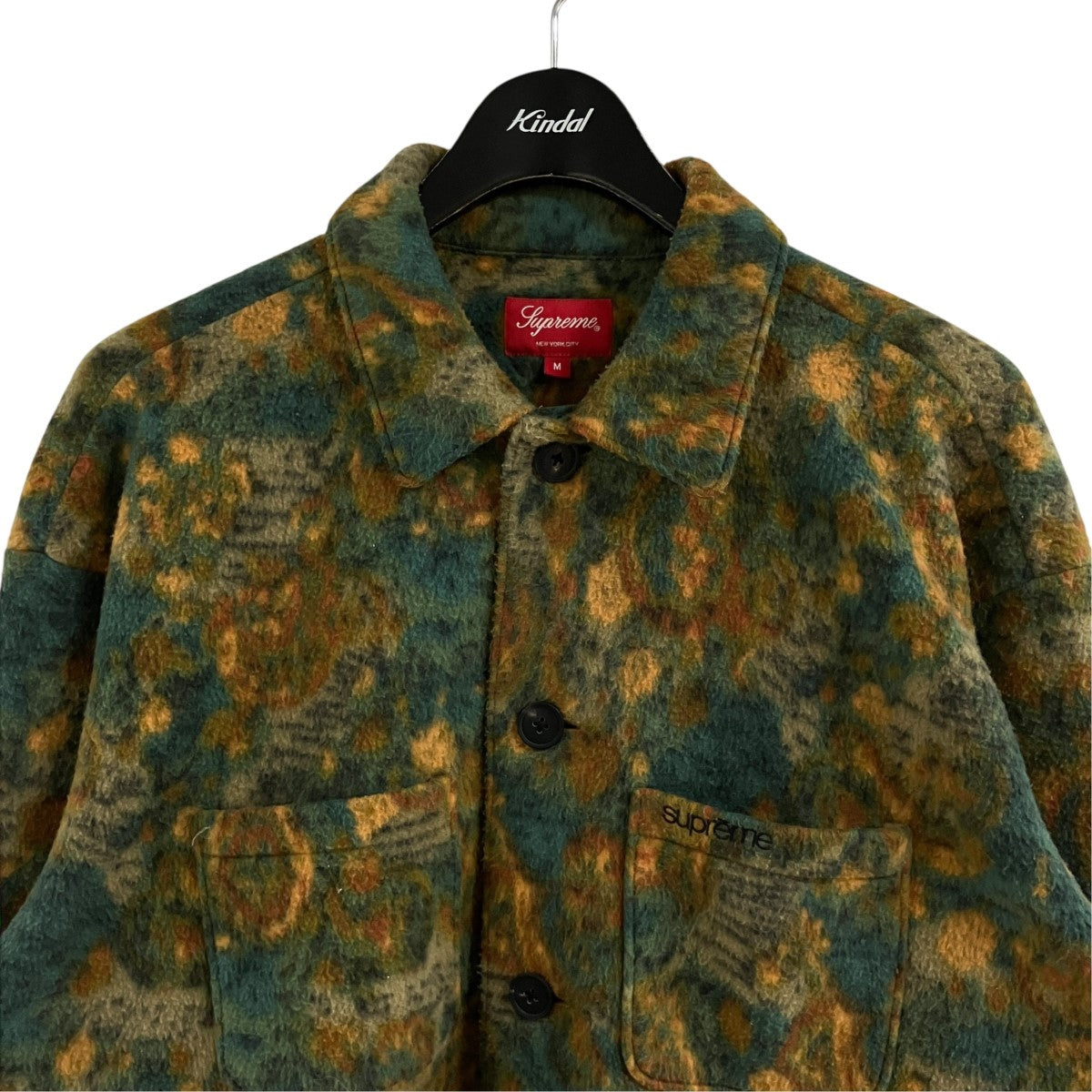 Supreme ペイズリーフリースシャツジャケット 古着・中古-2枚目のアイテム画像