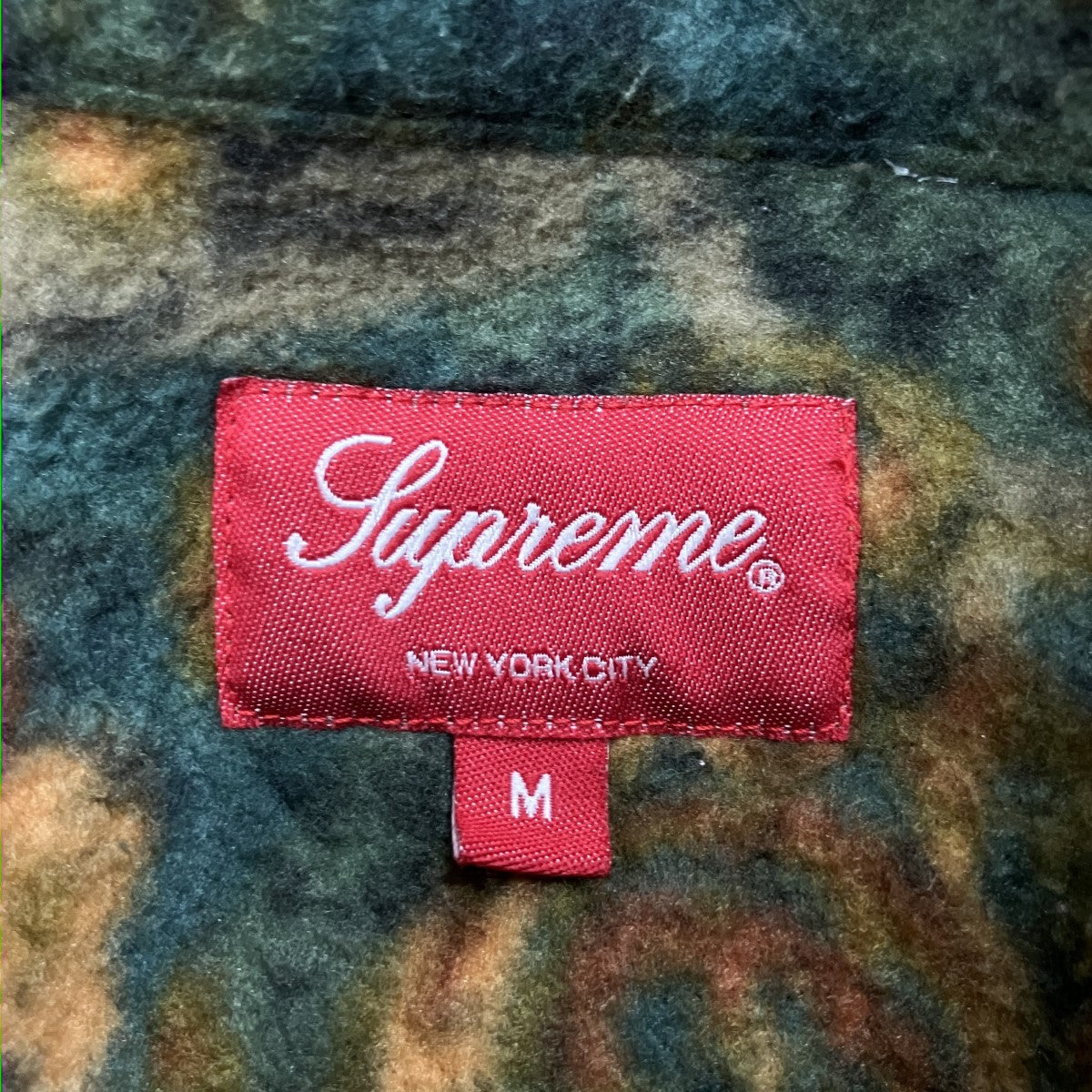 Supreme ペイズリーフリースシャツジャケット 古着・中古-5枚目のアイテム画像