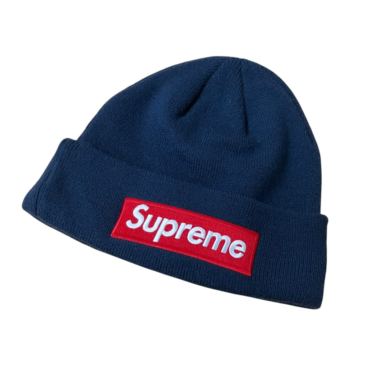 Supreme×New Era ボックスロゴニットキャップ 古着・中古-1枚目のアイテム画像