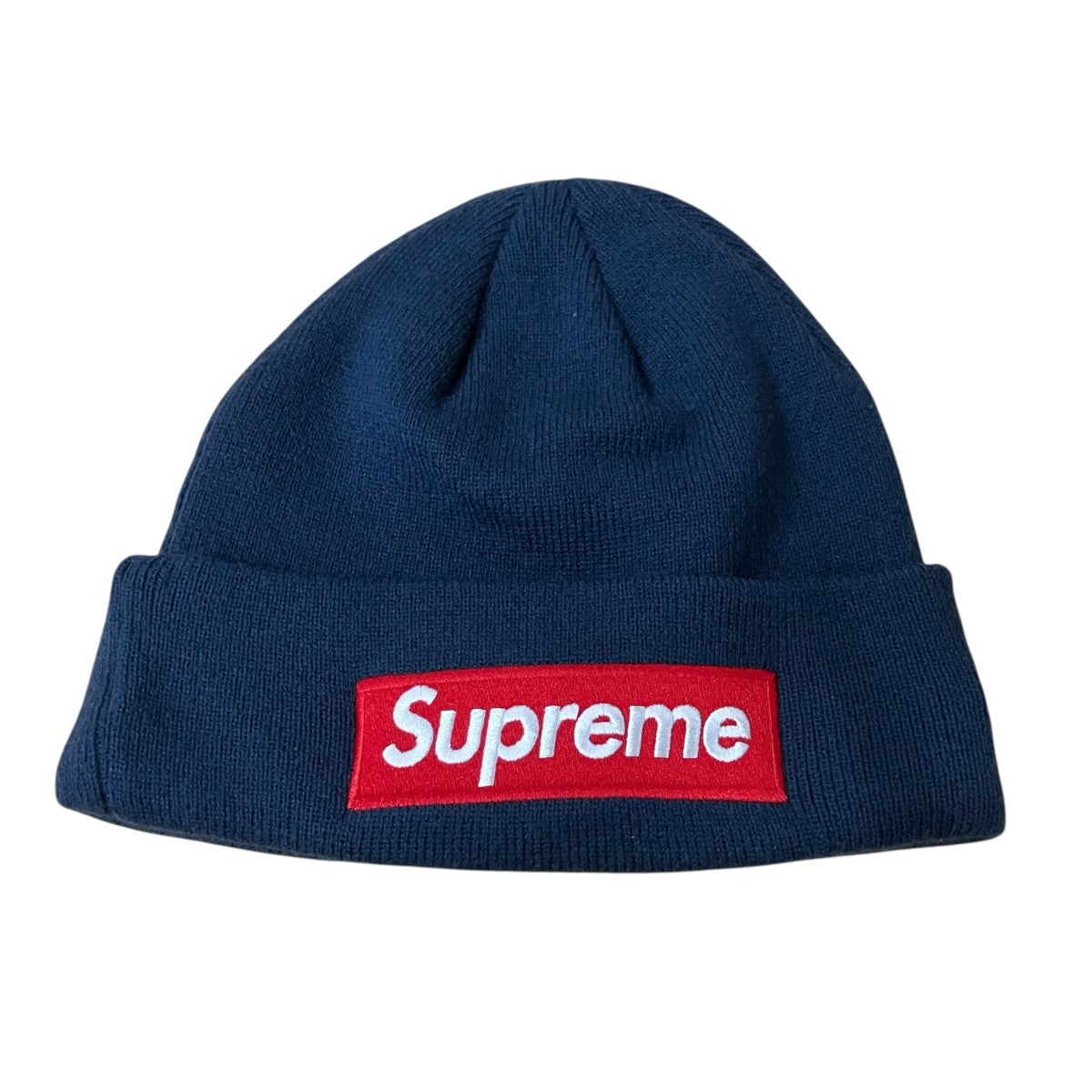 Supreme×New Era ボックスロゴニットキャップ 古着・中古-2枚目のアイテム画像