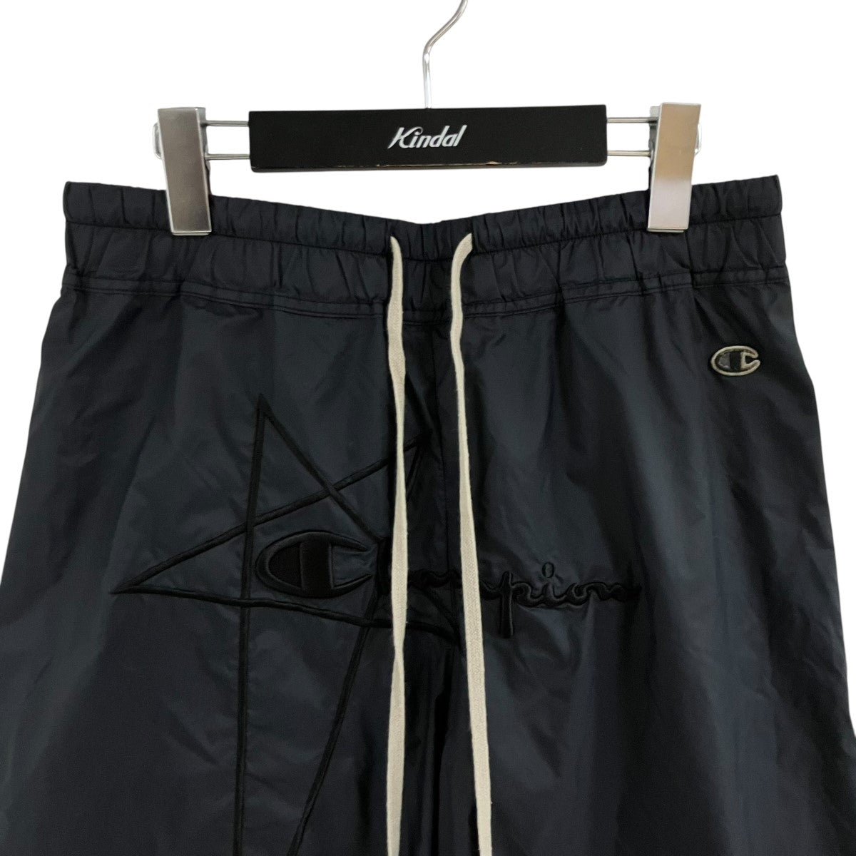 RICK OWENS×Champion ドローストリングロゴハーフパンツ 古着・中古-2枚目のアイテム画像