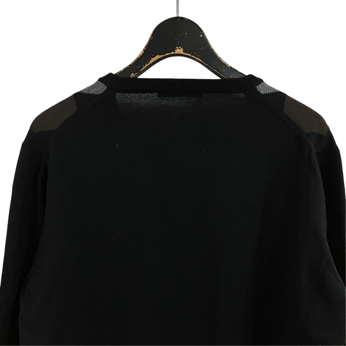 PRADA アーガイルニットセーター 古着・中古-4枚目のアイテム画像