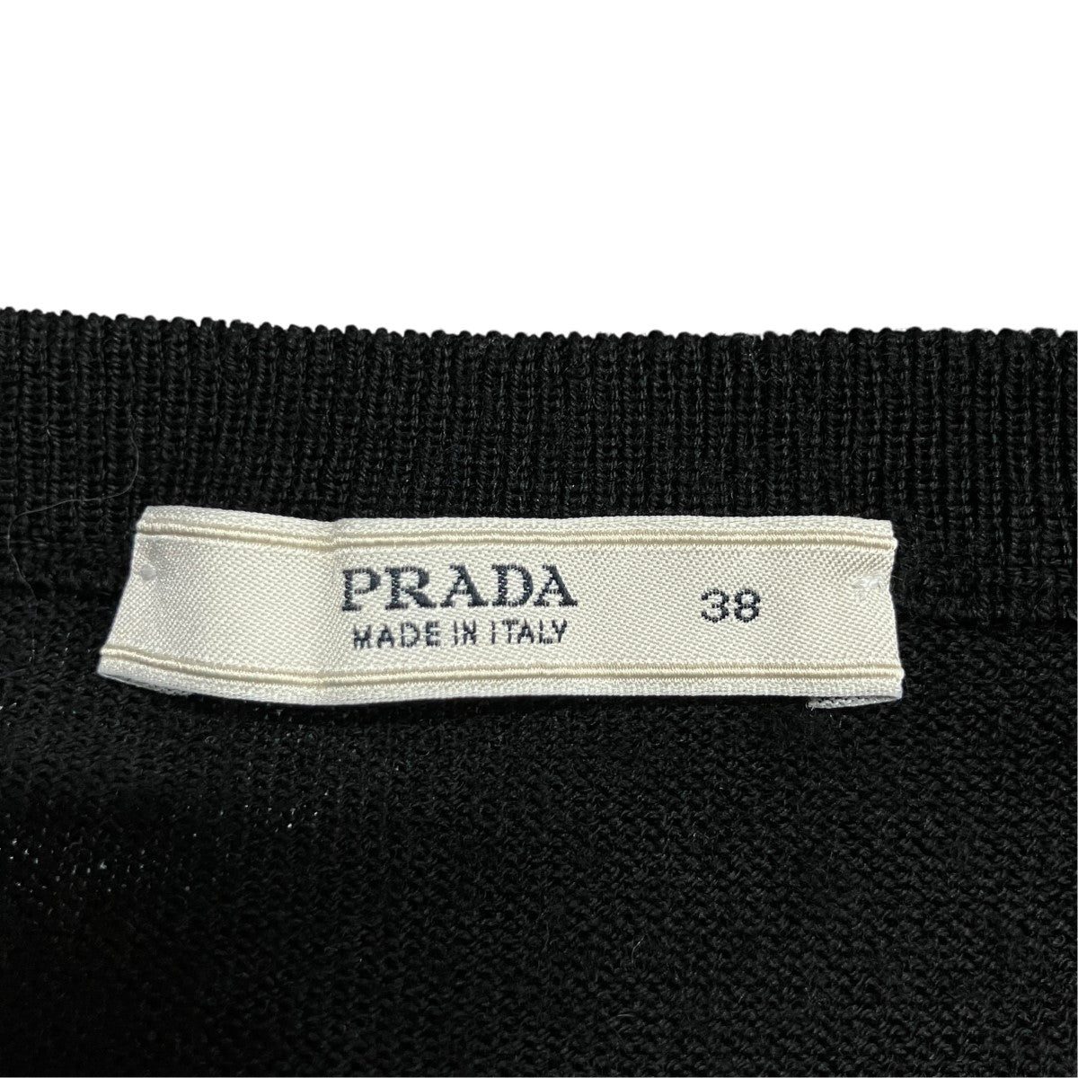 PRADA アーガイルニットセーター 古着・中古-5枚目のアイテム画像
