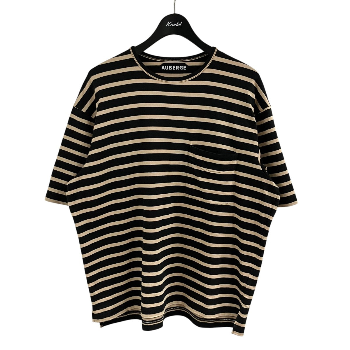 AUBERGE ボーダーポケットTシャツ 古着・中古-1枚目のアイテム画像