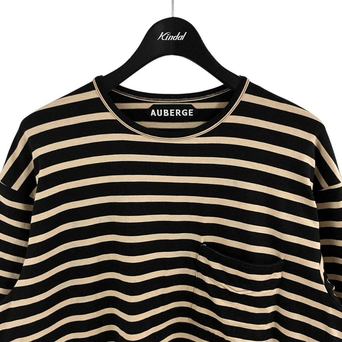 AUBERGE ボーダーポケットTシャツ 古着・中古-2枚目のアイテム画像