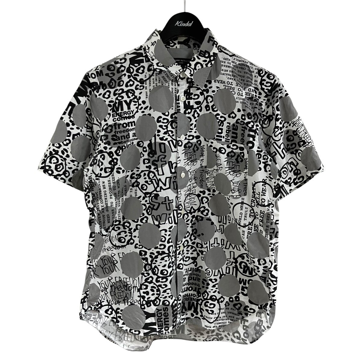 COMME des GARCONS HOMME PLUS ポルカドット総柄半袖シャツ 古着・中古-1枚目のアイテム画像