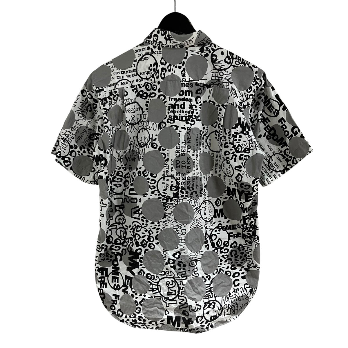 COMME des GARCONS HOMME PLUS ポルカドット総柄半袖シャツ 古着・中古-3枚目のアイテム画像
