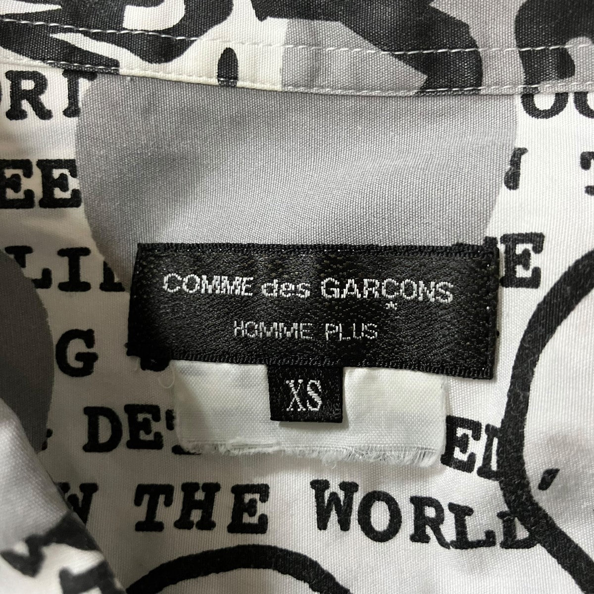 COMME des GARCONS HOMME PLUS ポルカドット総柄半袖シャツ 古着・中古-5枚目のアイテム画像