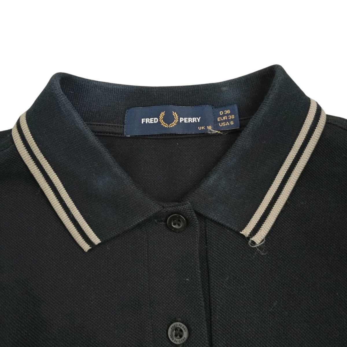 FRED PERRY ロングスリーブポロTG3636 古着・中古-3枚目のアイテム画像