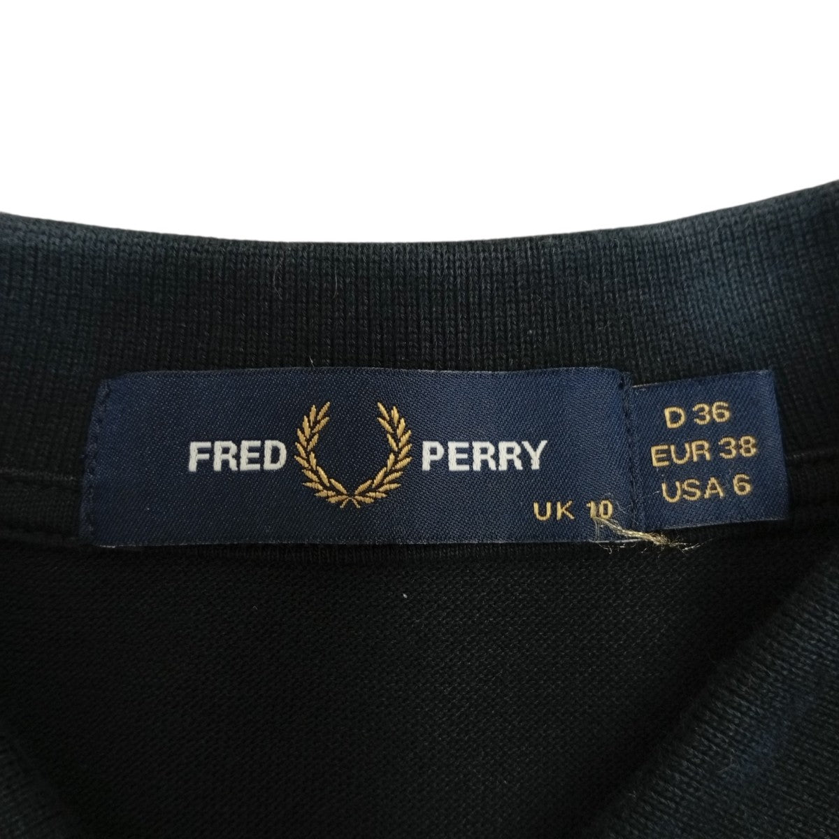 FRED PERRY ロングスリーブポロTG3636 古着・中古-4枚目のアイテム画像