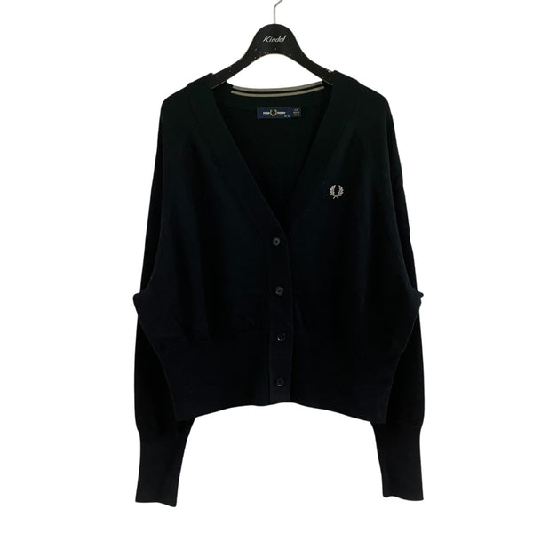 S*S様 Fred Perry ブラック カーディガン　最終値下げ FRED PERRY(フレッドペリー) ロゴエンブロイダリーカーディガン K4121