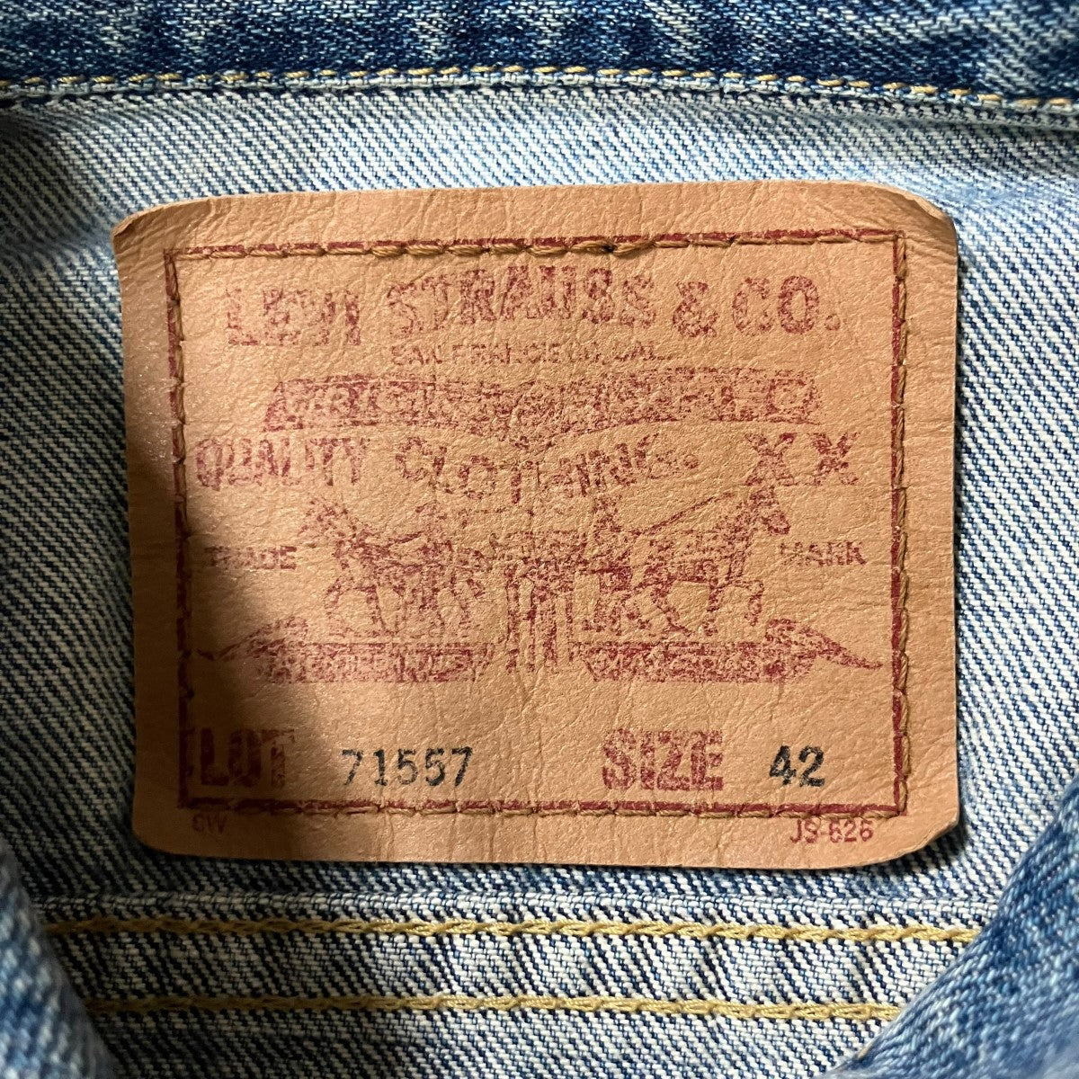 LEVI’S デニムジャケット 古着・中古-5枚目のアイテム画像