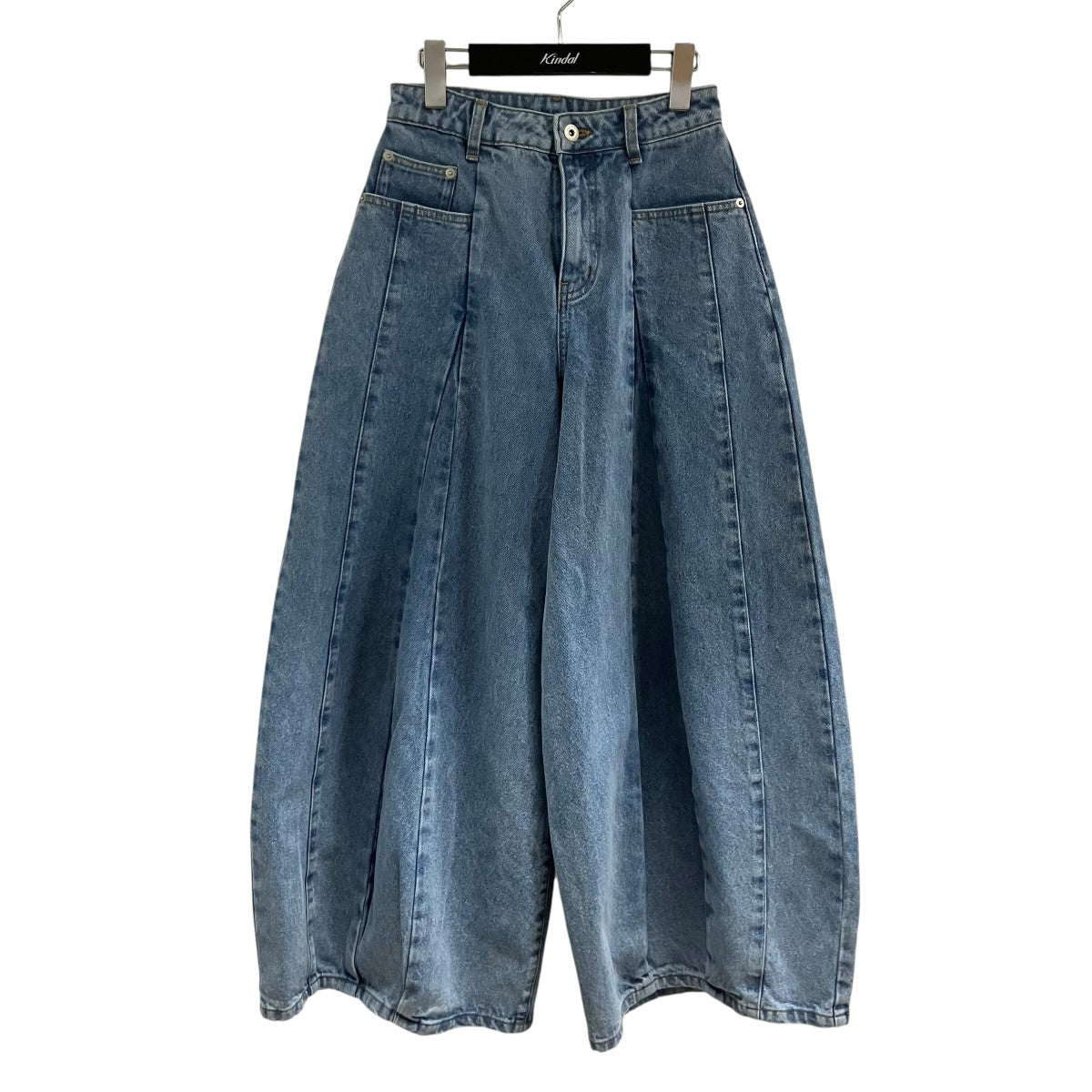 POPPY プリーツバルーンデニムパンツ 古着・中古-1枚目のアイテム画像