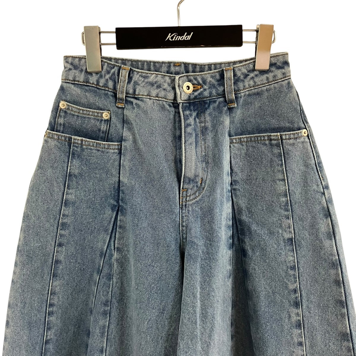 POPPY プリーツバルーンデニムパンツ 古着・中古-2枚目のアイテム画像